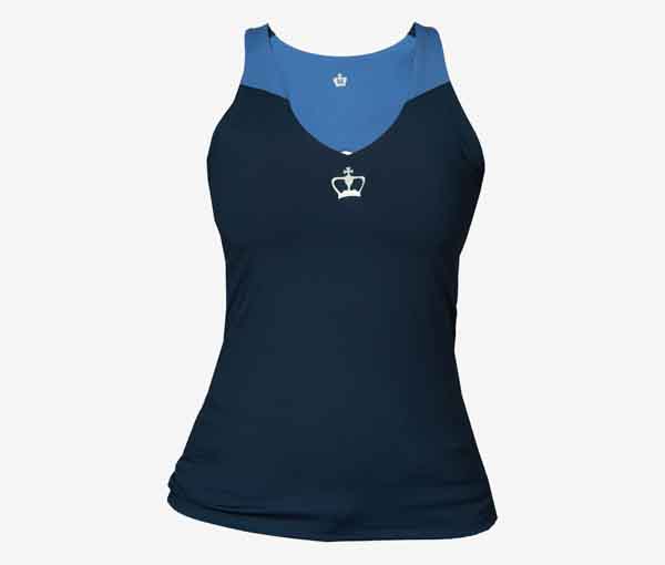 Camiseta de padel mujer Black Crown Lecce azules - BlackCrown