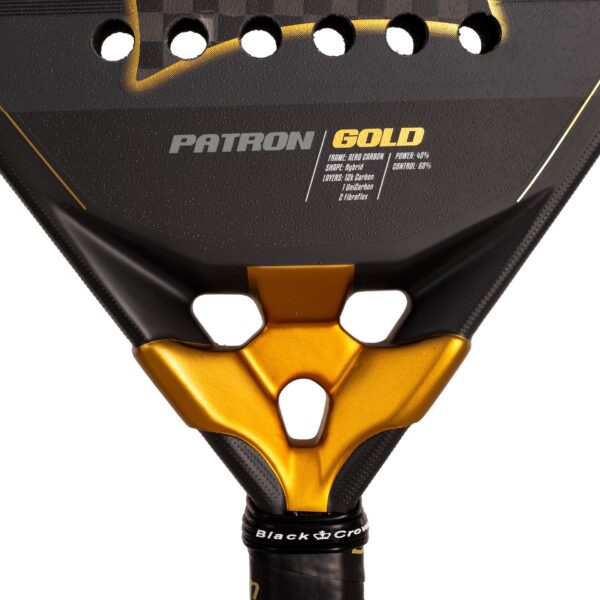 Pala Pádel Black Crown Patron Gold - Imagen 3