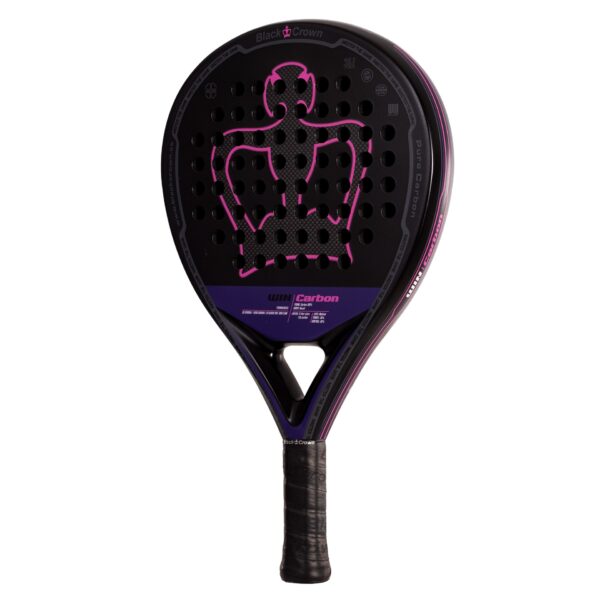 Pala Pádel Black Crown Win Carbon - Imagen 3