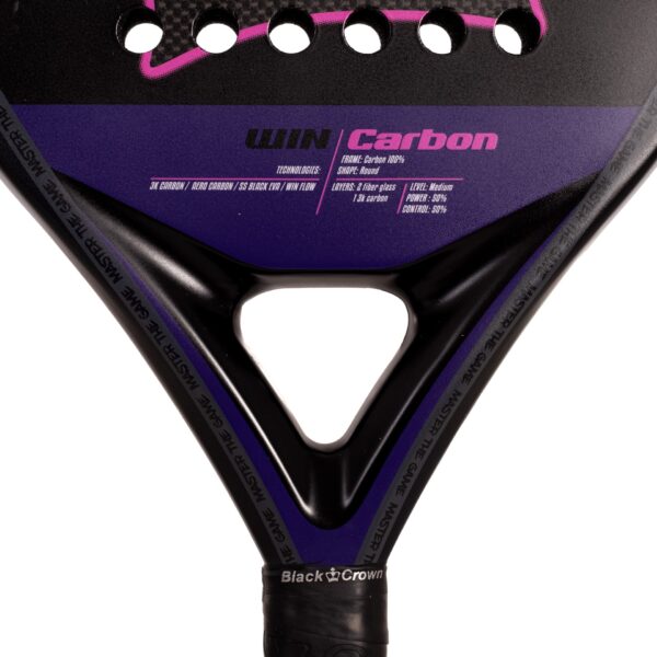 Pala Pádel Black Crown Win Carbon - Imagen 7