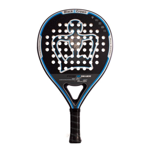 Pala Pádel Black Crown Piton 12 Silver - Imagen 2