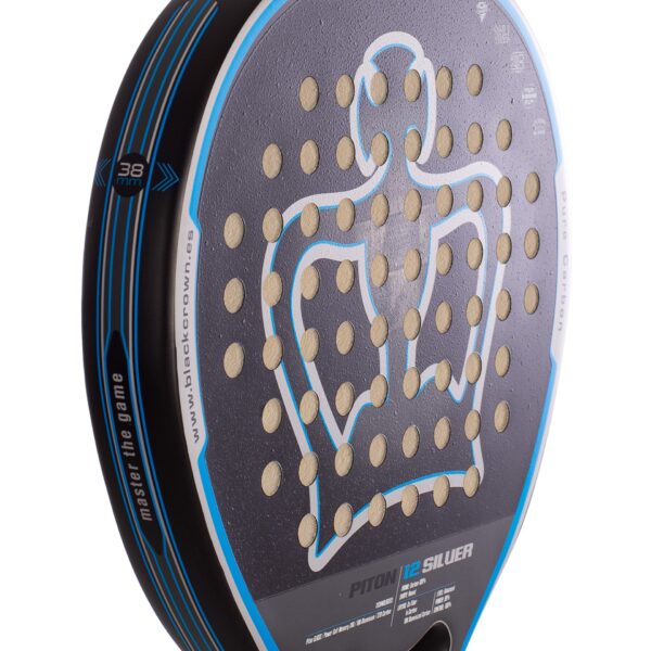 Pala Pádel Black Crown Piton 12 Silver - Imagen 7