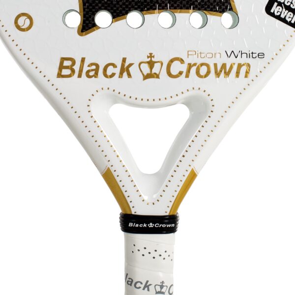 Pala Pádel Black Crown Piton White - Imagen 3