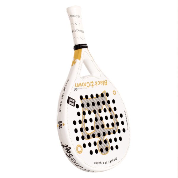 Pala Pádel Black Crown Piton White Soft - Imagen 5