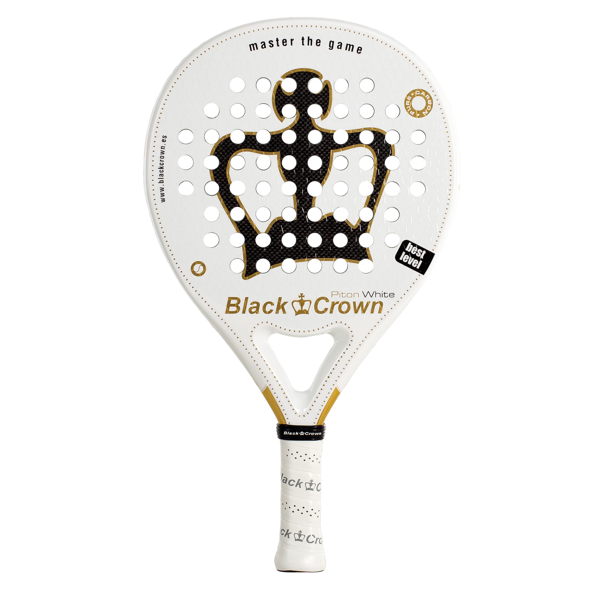Pala De Pádel Black Crown Piton White - Imagen 2