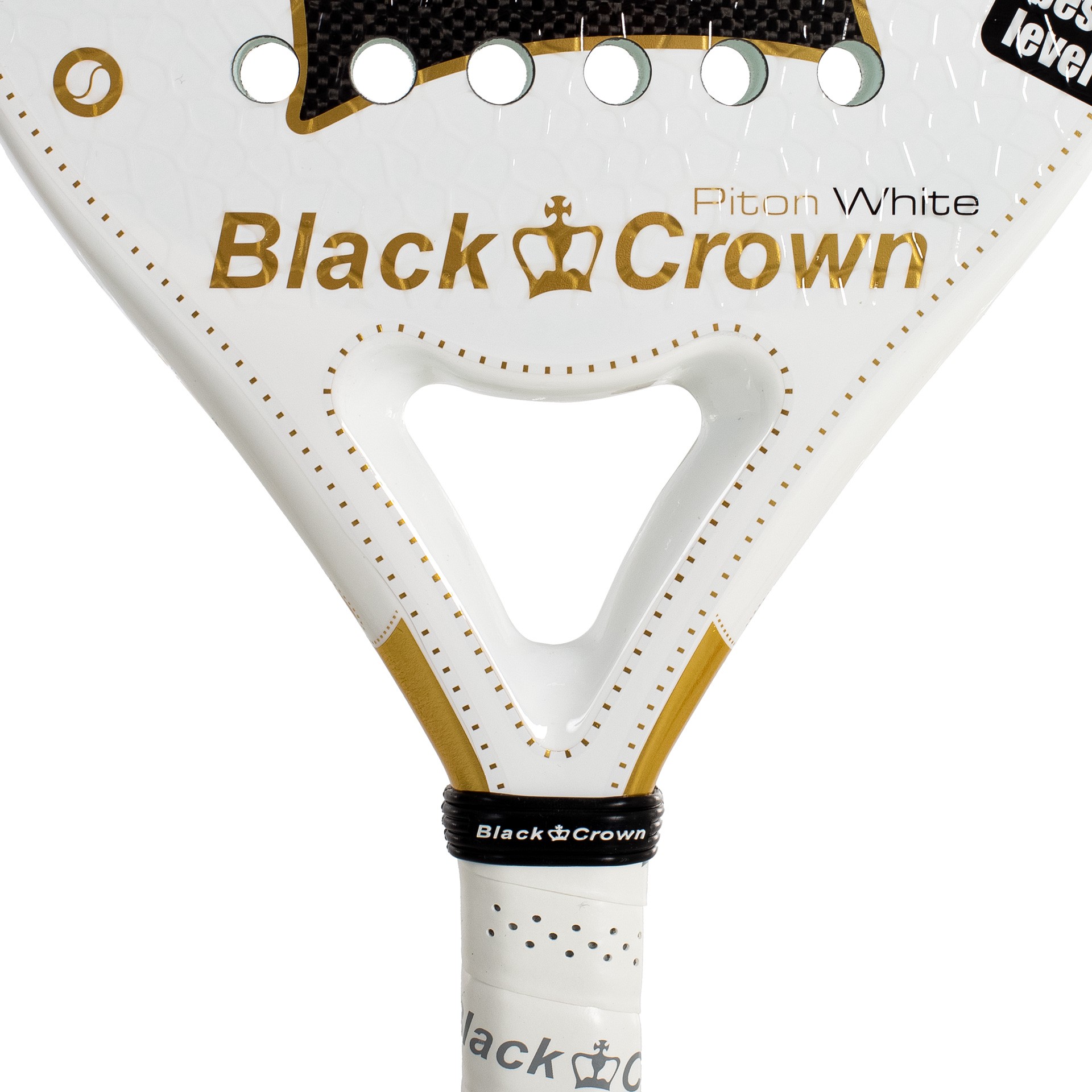 Pala De Pádel Black Crown Piton White - Imagen 4