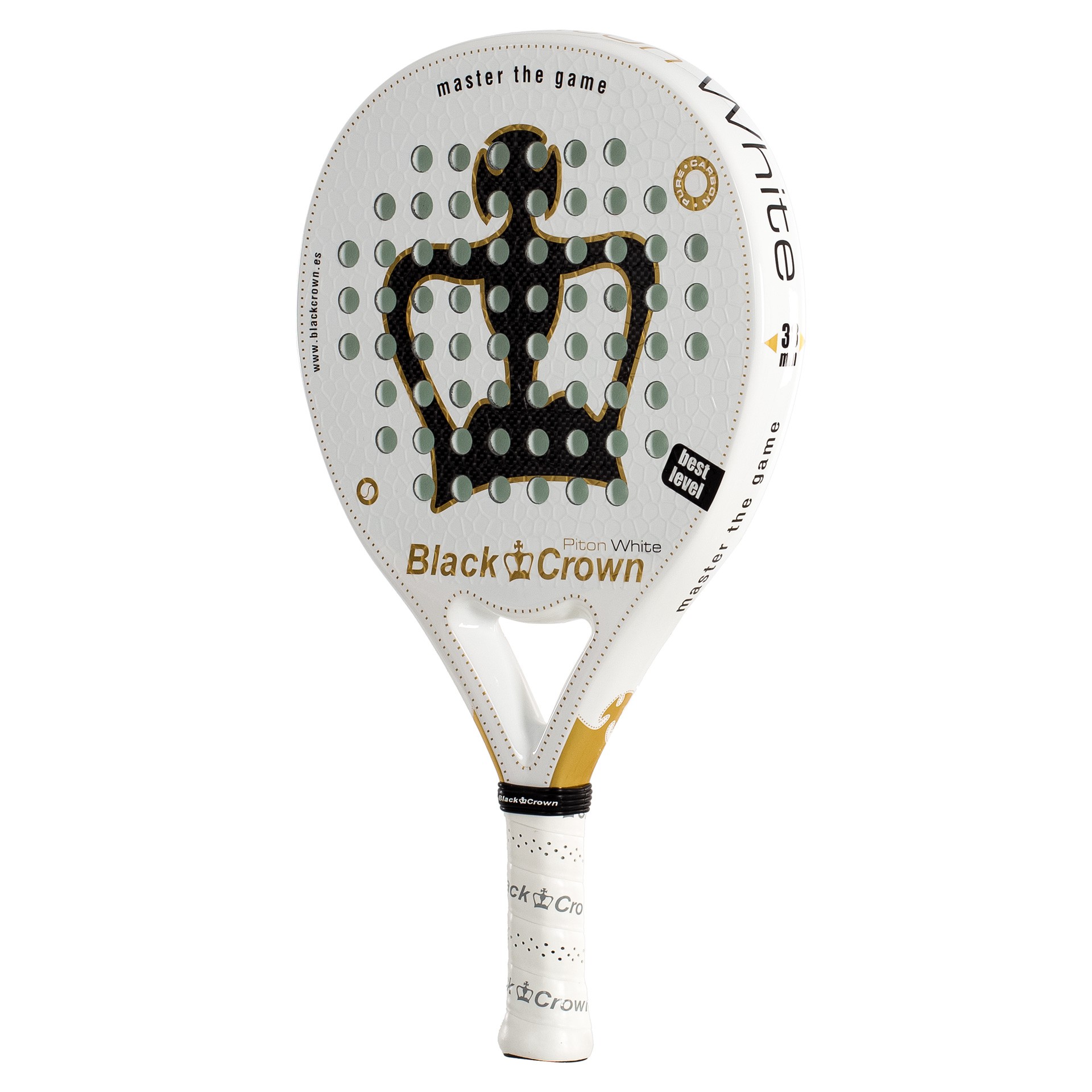 Pala De Pádel Black Crown Piton White - Imagen 5