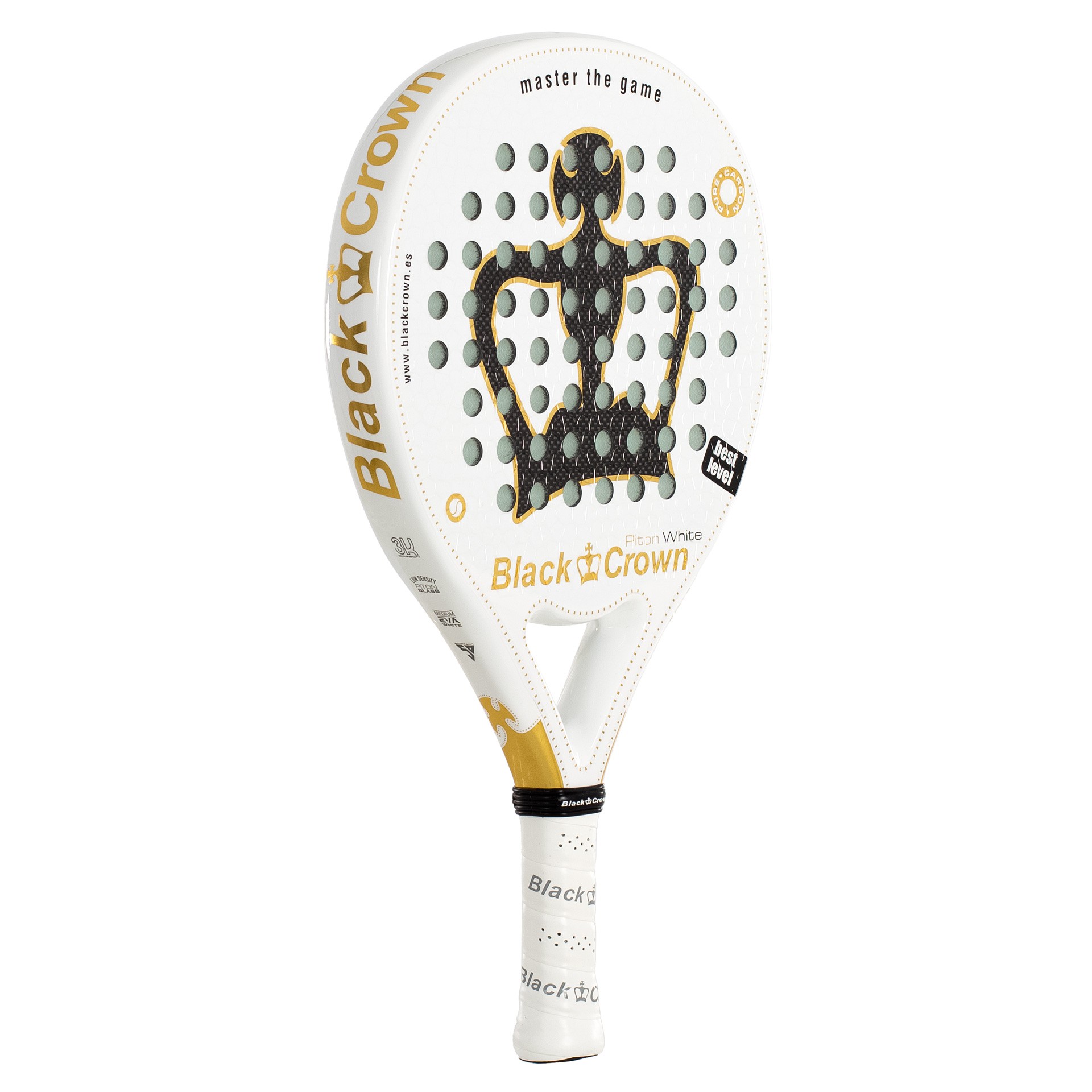 Pala De Pádel Black Crown Piton White - Imagen 7