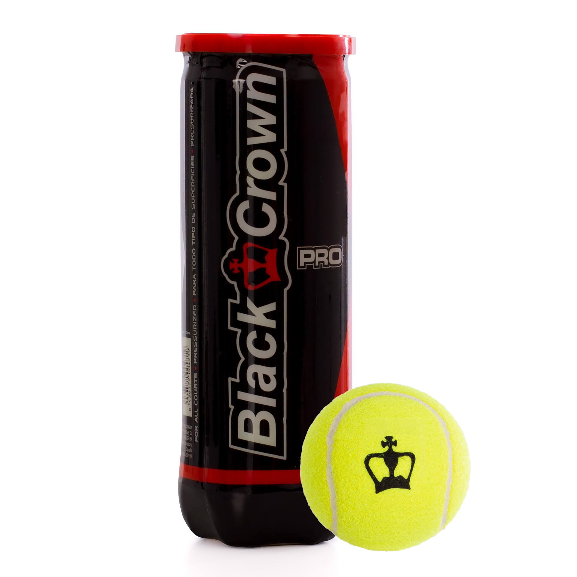 Bote De 3 Pelotas De Pádel Black Crown Pro - Imagen 3