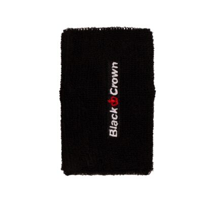 pack 2 muñequeras black crown long negro