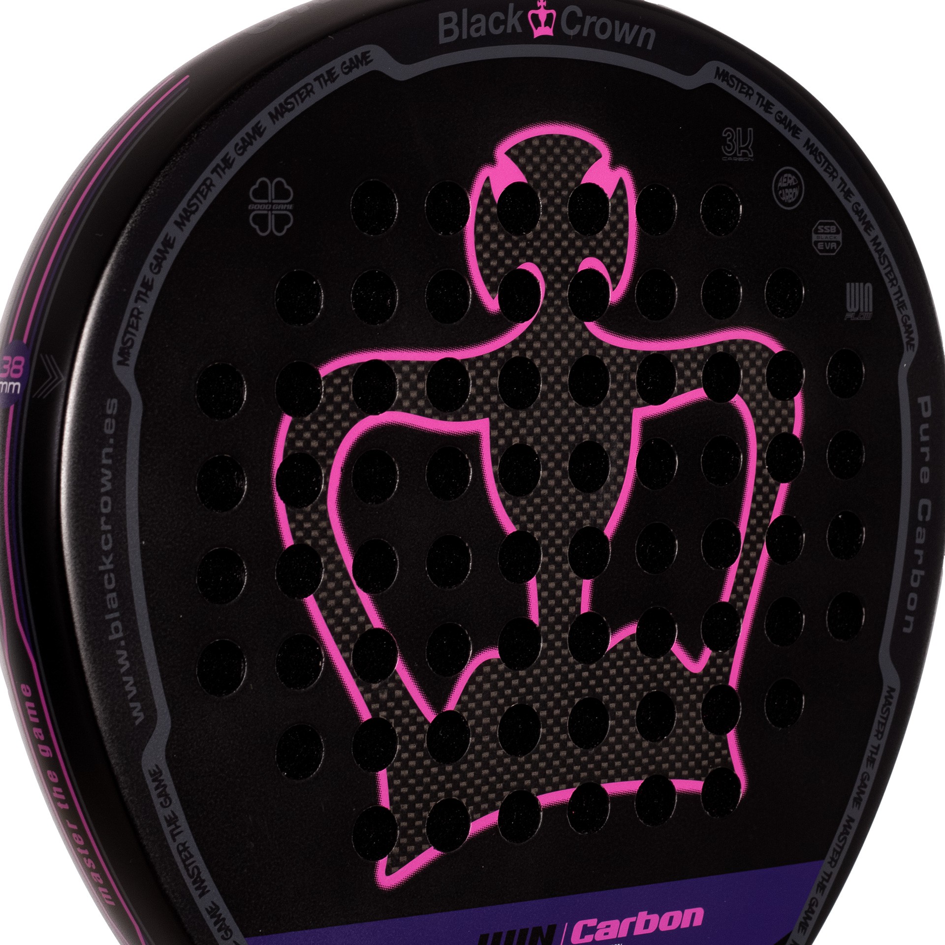 Pala De Pádel Black Crown Win Carbon - Imagen 3