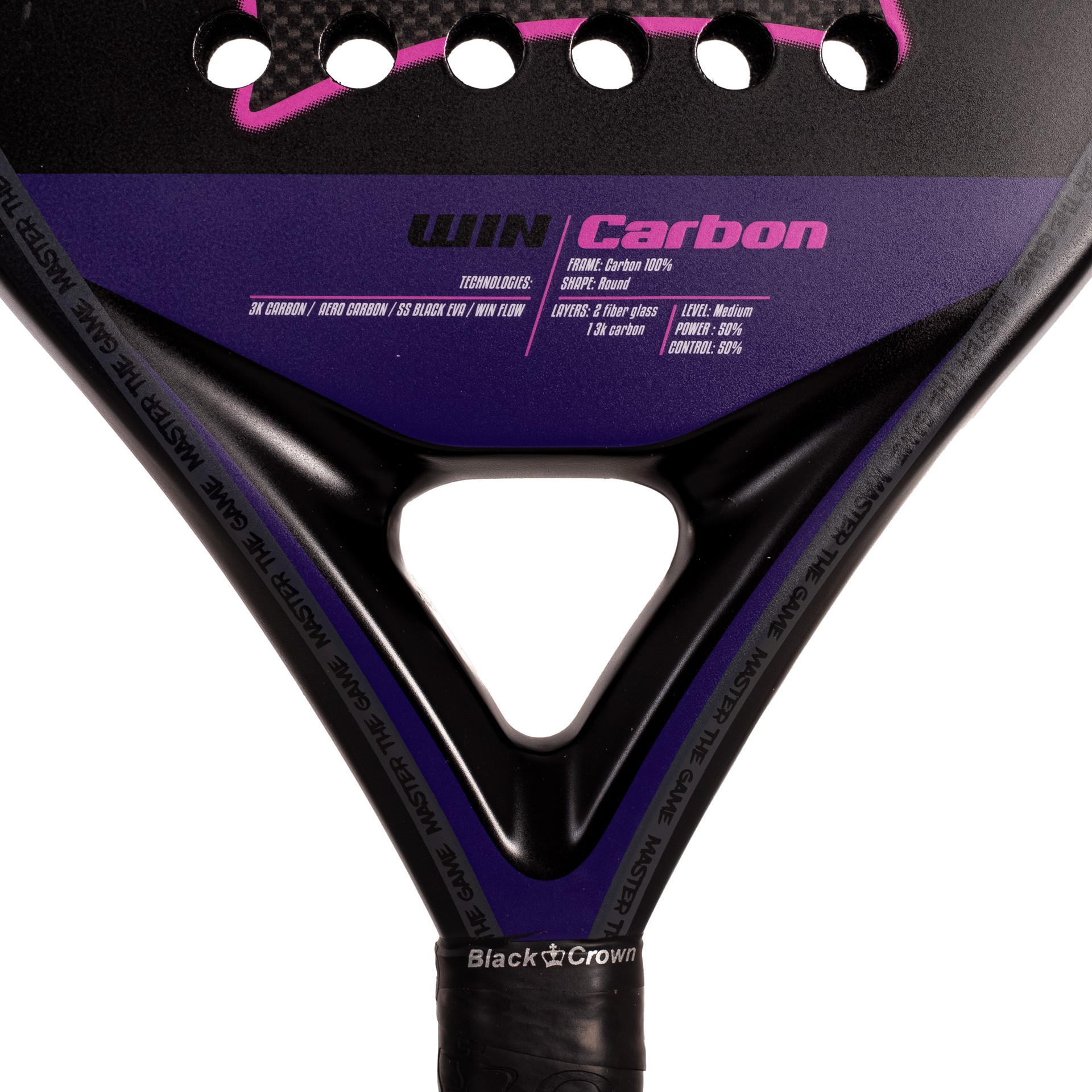 Pala De Pádel Black Crown Win Carbon - Imagen 4