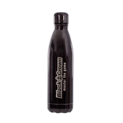 botella térmica black crown negro