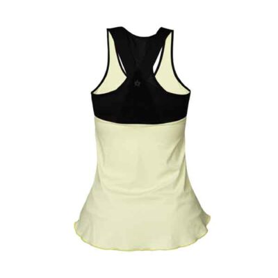camiseta pádel black crown monopoli mujer lima negro