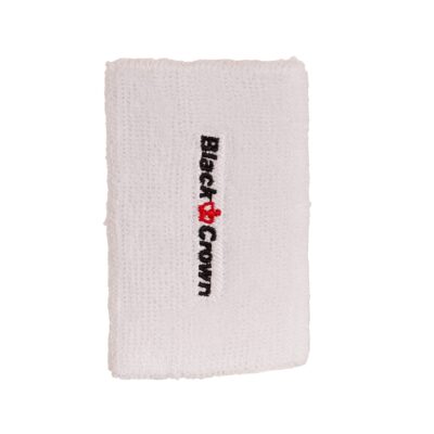 pack 2 muñequeras black crown long blanco 1