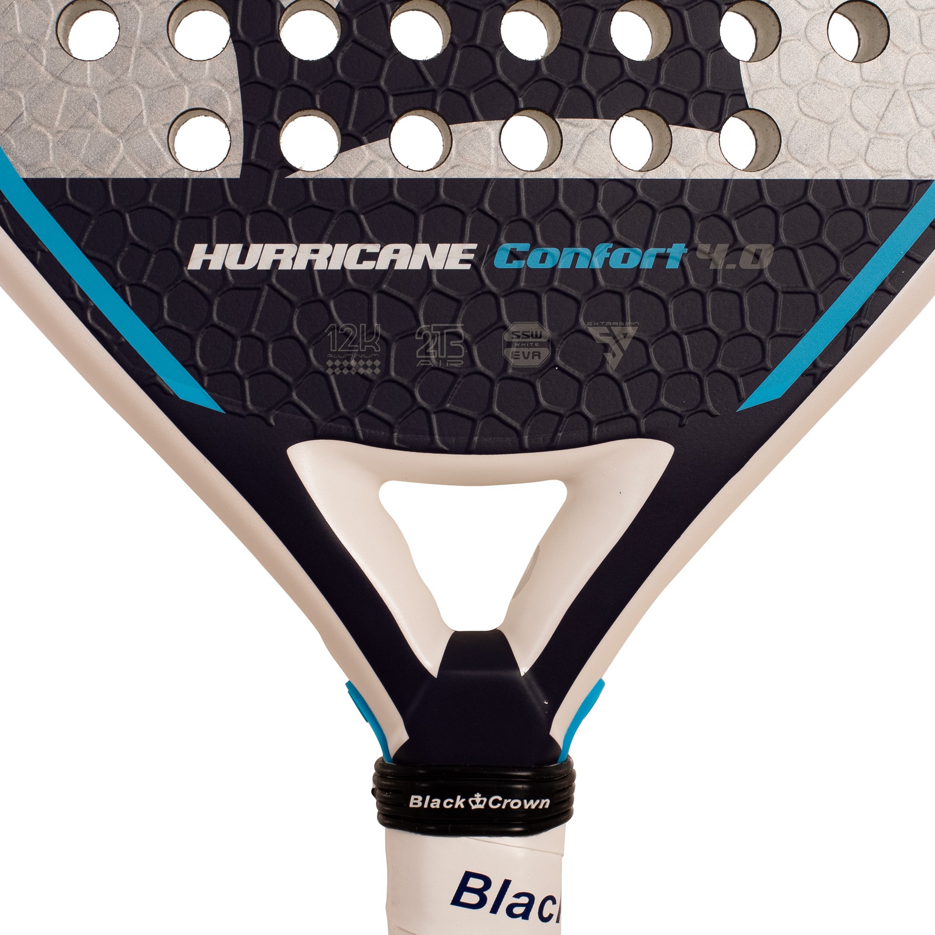 Pala Pádel Black Crown Hurricane Comfort 4.0 - Imagen 8