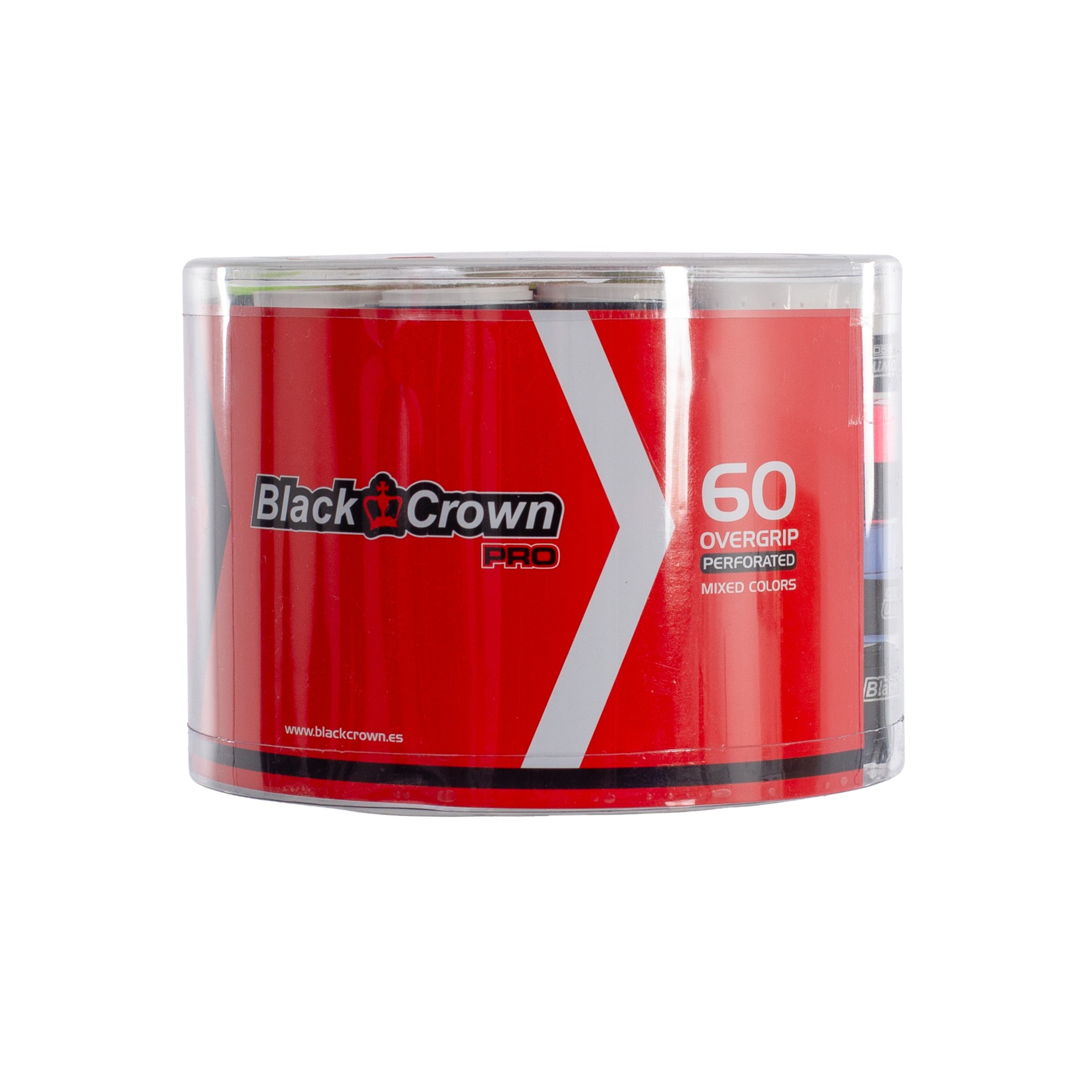 Tarro 60 Overgrips Black Crown Perforados Multicolor - Imagen 4